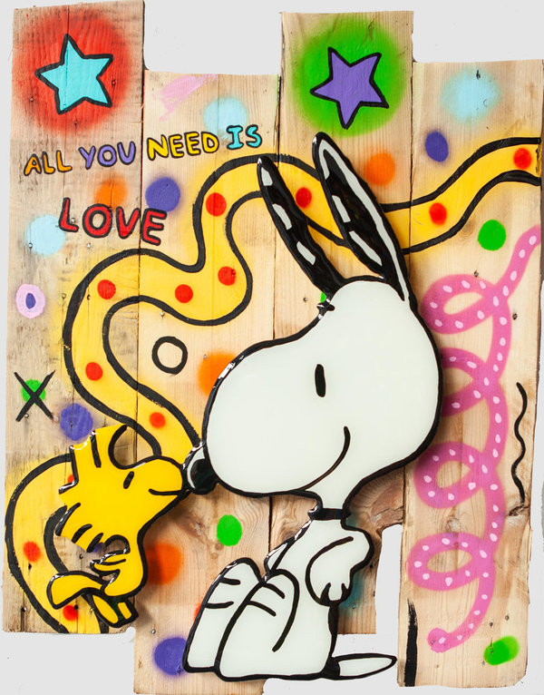pop art street art acryl gemälde bilder unikat Snoopy